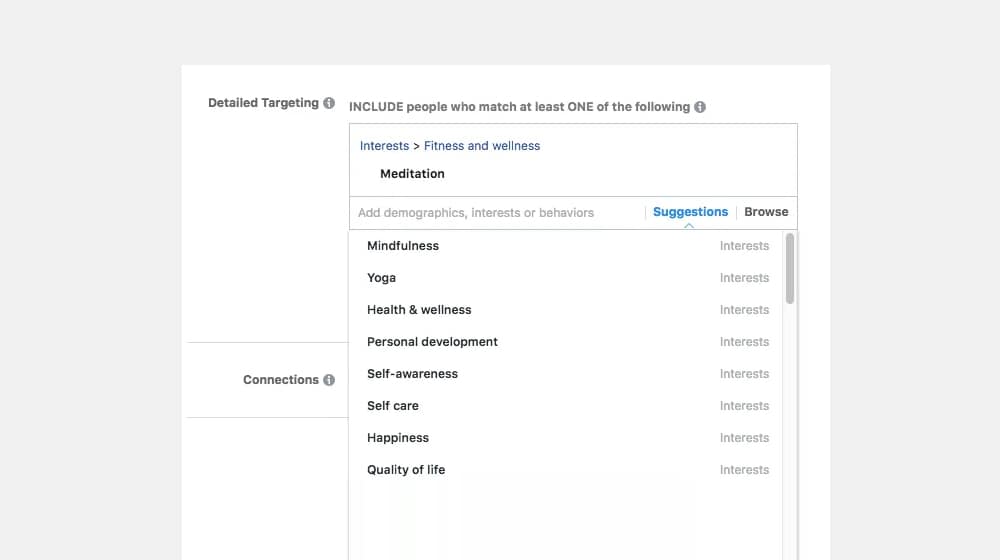 Interest Targeting On Facebook